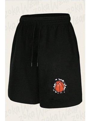 Zoka Wear Unisex Duvar Basketbol Oyun Oyuncu Spor Tasarım Baskılı Şort