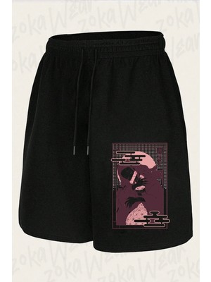 Zoka Wear Unisex Demon Slayer Nezuko Kamadoo Tasarım Baskılı Şort