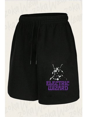 Zoka Wear Unisex Electric Wizard Özel Tasarım Baskılı Şort