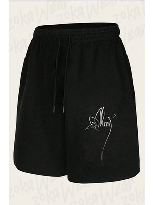 Zoka Wear Unisex Alcest Logo Tasarım Baskılı Şort