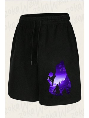 Zoka Wear Unisex Baldurs Gate 3 Shadowheart Negative Illusion Tasarım Baskılı Şort