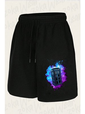 Zoka Wear Unisex Doctor Who V2 Tasarım Baskılı Şort
