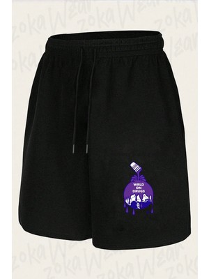 Zoka Wear Unisex Juice Wrld Tasarım Baskılı Şort