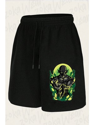 Zoka Wear Unisex Attack Of Piccolo Tasarım Baskılı Şort