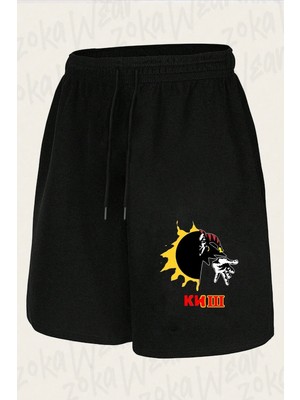 Zoka Wear Unisex Kino V8 Tasarım Baskılı Şort