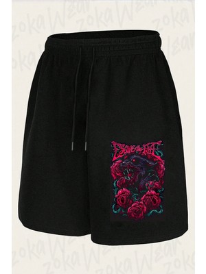 Zoka Wear Unisex Escape The Fate 5 Tasarım Baskılı Şort