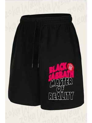 Zoka Wear Unisex Black Sabbath Master Of Reality Tasarım Baskılı Şort