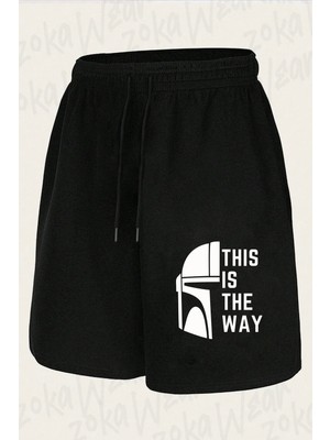 Zoka Wear Unisex Crazy Ideas Mandalorian Tasarım Baskılı Şort
