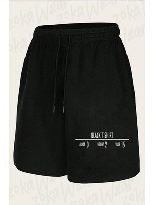 Zoka Wear Unisex Skyrim Tasarım Baskılı Şort