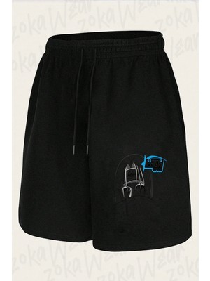 Zoka Wear Unisex Naruto Itachi Uchiha Tasarım Baskılı Şort