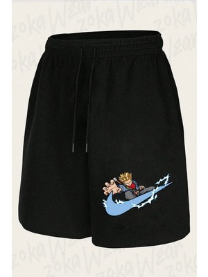 Zoka Wear Unisex Animex Tasarım Baskılı Şort