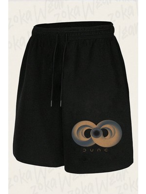 Zoka Wear Unisex Dune Sandworm Infinity Tasarım Baskılı Şort