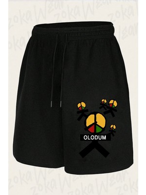 Zoka Wear Unisex Michael Jackson Olodum Tasarım Baskılı Şort
