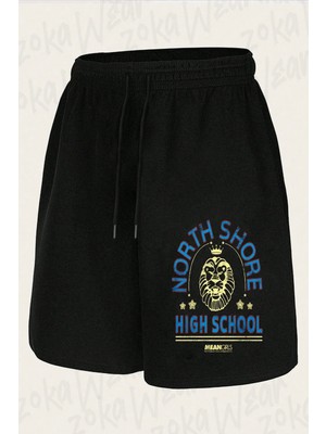Zoka Wear Unisex Mean Girls North Shore High School Tasarım Baskılı Şort
