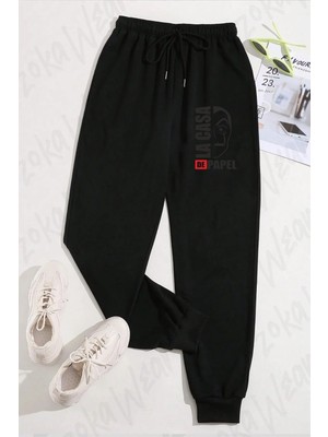 Zoka Wear Unisex La Casa De Papel Çizim Illustrasyon Baskılı Eşofman Altı