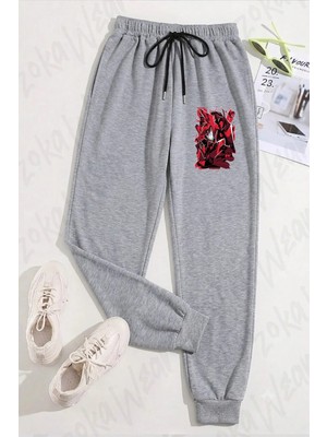Zoka Wear Unisex Hazbin Hotel Alastor Baskılı Eşofman Altı