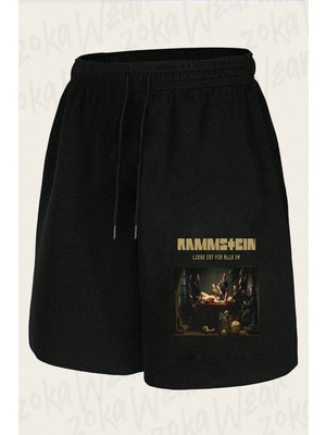 Zoka Wear Unisex Rammstein Liebe Ist Für Alle Tasarım Baskılı Şort