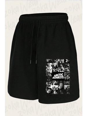 Zoka Wear Unisex Arctic Monkeys V2 Tasarım Baskılı Şort