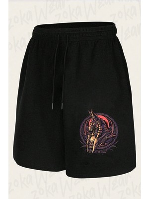 Zoka Wear Unisex Anubis V2 Tasarım Baskılı Şort