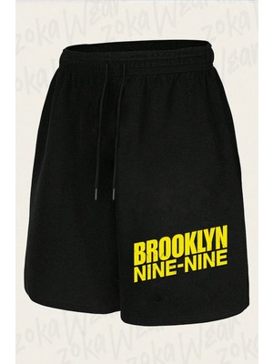 Zoka Wear Unisex Brooklyn Nine Nine Tasarım Baskılı Şort