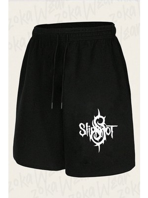 Zoka Wear Unisex Slipknot Tasarım Baskılı Şort