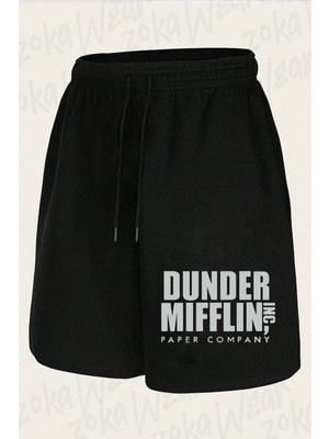 Zoka Wear Unisex Dunder Mifflin The Office Tasarım Baskılı Şort
