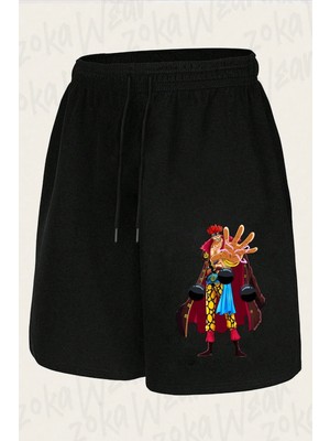 Zoka Wear Unisex One Piece Eustass Kid Tasarım Baskılı Şort