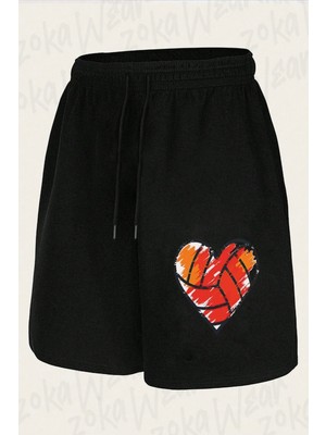 Zoka Wear Unisex Voleybol Volleyball V6 Tasarım Baskılı Şort