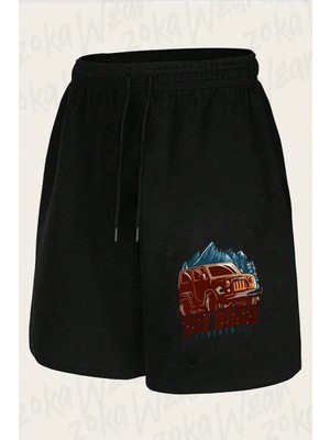 Zoka Wear Unisex Off Road Ts Tasarım Baskılı Şort