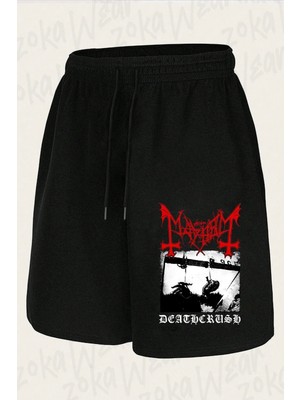 Zoka Wear Unisex Mayhem V21 Tasarım Baskılı Şort