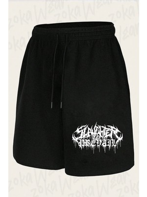 Zoka Wear Unisex Slaughter To Prevail Fan Made Tasarım Baskılı Şort