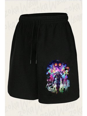Zoka Wear Unisex Majoras The Legend 0f.zelda Tasarım Baskılı Şort
