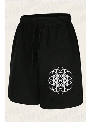 Zoka Wear Unisex Coldplay Tasarım Baskılı Şort