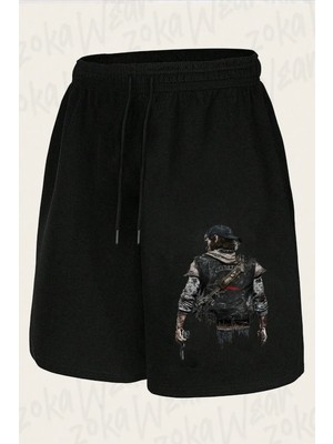 Zoka Wear Unisex Days Gone Oyun Tasarım Baskılı Şort