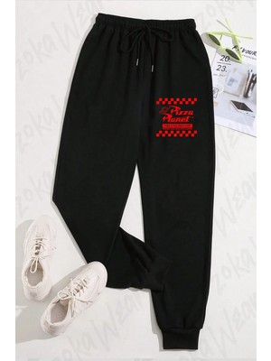 Zoka Wear Unisex Pizza Planet Lts Baskılı Eşofman Altı