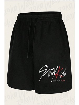 Zoka Wear Unisex Stray Kids K Pop Tasarım Baskılı Şort