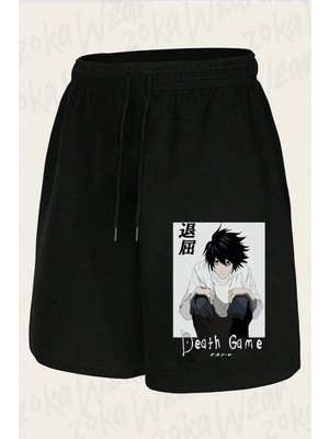Zoka Wear Unisex Death Note L Tasarım Baskılı Şort