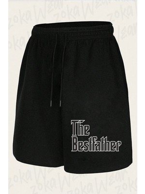 Zoka Wear Unisex The Best Father Tasarım Baskılı Şort