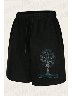 Zoka Wear Unisex Cool Binary Tree Coding Computer Science Tasarım Baskılı Şort
