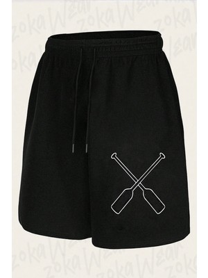 Zoka Wear Unisex Kürek Rowing Sport V2 Tasarım Baskılı Şort