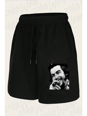 Zoka Wear Unisex Che Guevara V4 Tasarım Baskılı Şort