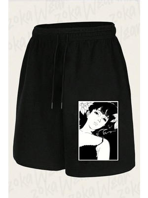 Zoka Wear Unisex Perfect Blue Tasarım Baskılı Şort