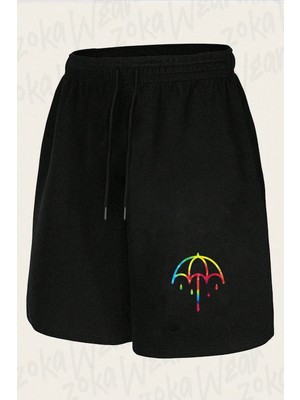 Zoka Wear Unisex Bring Me The Horizon Tasarım Baskılı Şort