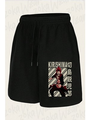 Zoka Wear Unisex My Hero Academia Eijiro Kirishima2 Tasarım Baskılı Şort