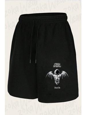 Zoka Wear Unisex Fallen Avenged Sevenfold Tasarım Baskılı Şort