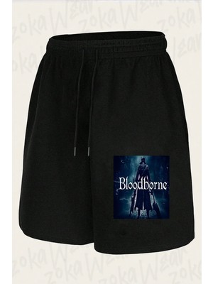 Zoka Wear Unisex Bloodborne 2 Tasarım Baskılı Şort