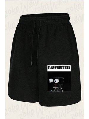 Zoka Wear Unisex Fnaf Endoskeleton Personality Tasarım Baskılı Şort