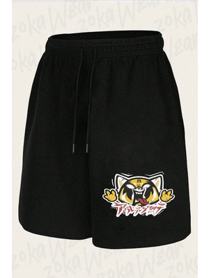Zoka Wear Unisex Aggretsuko Tasarım Baskılı Şort