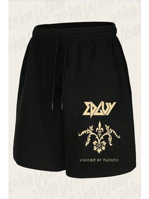 Zoka Wear Unisex Edguy Tasarım Baskılı Şort
