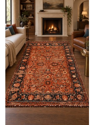 Ally Carpet Gahane Efnan Nostaljik Kilim Saçaklı Robot Süpürge Uyumlu Oturma Odası Salon Kolay Temizlenebilir Ak